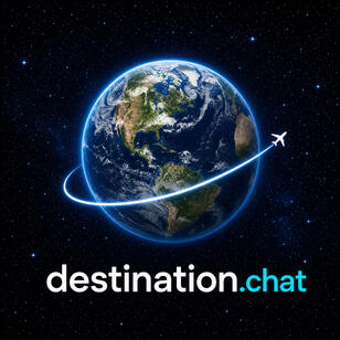 Logotipo oficial de Destination.chat